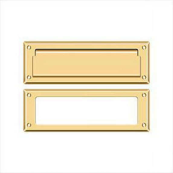 Deltana MS626CR003 Mail Slot 8-7/8" with Interior Frame; Lifetime Brass Finish