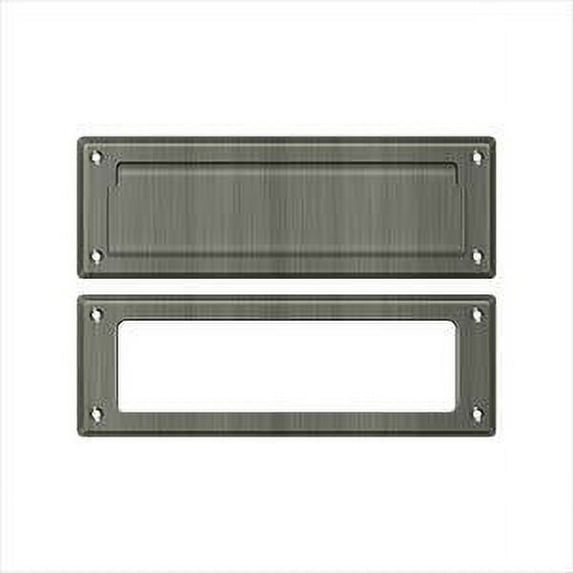 Deltana MS626U15A 8 7/8-Inch Mail Slot with Solid Brass Interior Frame