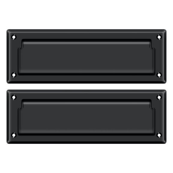 Deltana MS627U15A Mail Slot 8-7/8" with Back Plate; Antique Nickel Finish