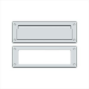 Deltana MS626U26 Mail Slot 8-7/8" with Interior Frame in Polished Chrome