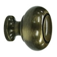 thumbnail image 1 of Deltana KR119U5 Knob Round w/ Groove in Antique Brass, 1 of 3