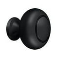 thumbnail image 1 of Deltana KR119U19 Knob Round w/ Groove in Paint Black, 1 of 3