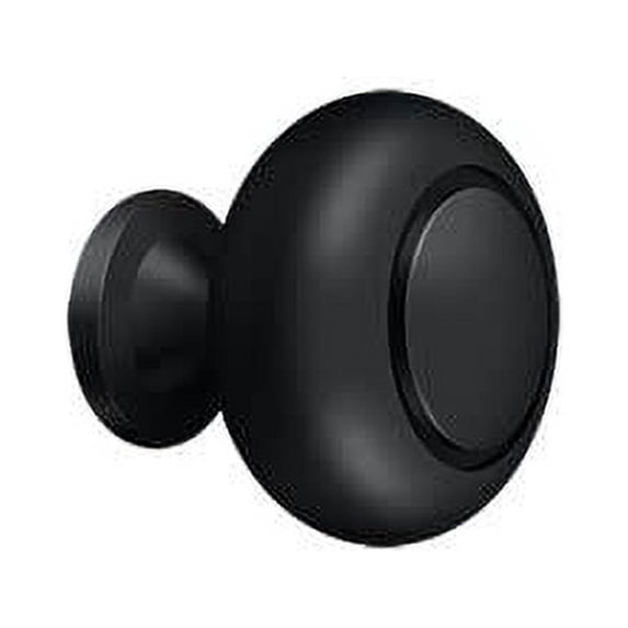 Deltana KR119U19 Knob Round w/ Groove in Paint Black