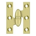 thumbnail image 1 of Deltana Ok2015-L 2" X 1-1/2" Solid Brass Left Hand Olive Knuckle Hinge - Brass, 1 of 2