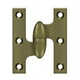 thumbnail image 1 of Deltana OK2520U5-L Solid Brass Olive Knuckle Hinge - Antique Brass, Left, 1 of 2