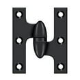 thumbnail image 1 of Deltana Ok2520-R 2-1/2" X 2" Solid Brass Right Hand Olive Knuckle Hinge - Black, 1 of 2
