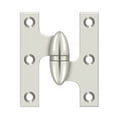 thumbnail image 1 of Deltana OK2520U14-R 2-1/2" X 2" Solid Brass Right Hand Olive Knuckle Hinge - Nickel, 1 of 2