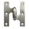 thumbnail image 1 of Deltana OK3025B15A-R 3" X 2-1/2" Solid Brass Right Hand Olive Knuckle Hinge - Nickel, 1 of 2