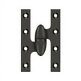 thumbnail image 1 of Deltana Ok5032b-L 5" X 3-1/4" Solid Brass Left Hand Olive Knuckle Hinge - Bronze, 1 of 2