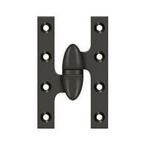 Deltana Ok5032b-L 5" X 3-1/4" Solid Brass Left Hand Olive Knuckle Hinge - Bronze