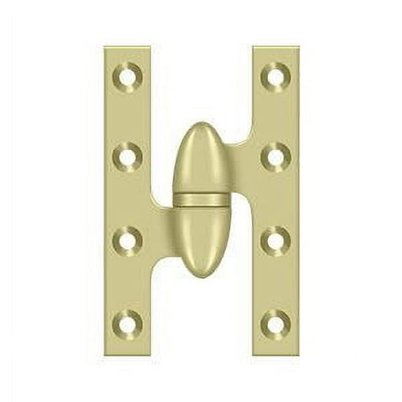 Deltana OK5032B3UNL-L 5 x 3.25 in. Olive Knuckle Hinge, Unlacquered Bright