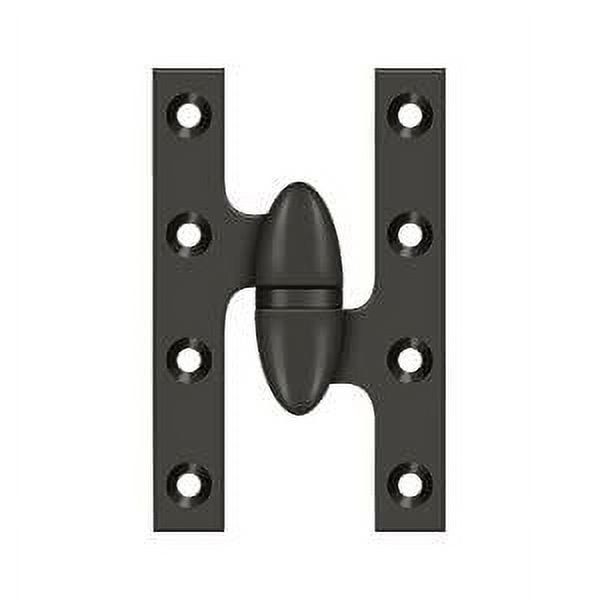 Deltana Ok5032b-R 5" X 3-1/4" Solid Brass Right Hand Olive Knuckle Hinge - Bronze