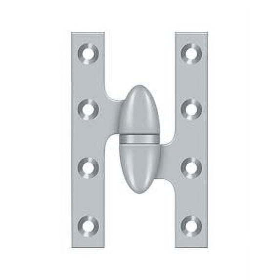 Deltana OK5032B26D-R 5" X 3-1/4" Solid Brass Right Hand Olive Knuckle Hinge - Chrome