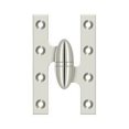 thumbnail image 1 of Deltana OK5032B14-L 5" X 3-1/4" Solid Brass Left Hand Olive Knuckle Hinge - Nickel, 1 of 2