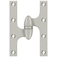 thumbnail image 1 of Deltana OK6040B15-L 6" x 4" Hinge in Brushed Nickel, 1 of 2