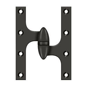 Deltana 6'' H x 4.5'' W Butt/Ball Bearing Single Door Hinge