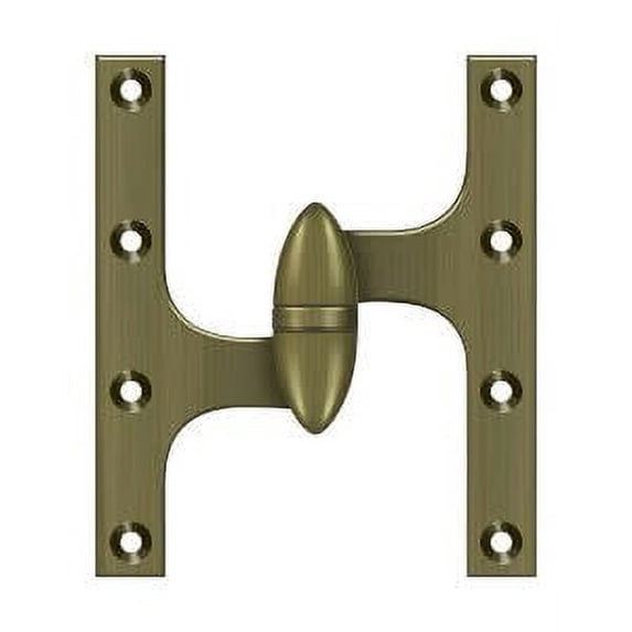 Deltana 6'' H x 5'' W Surface mount Single Door Hinge