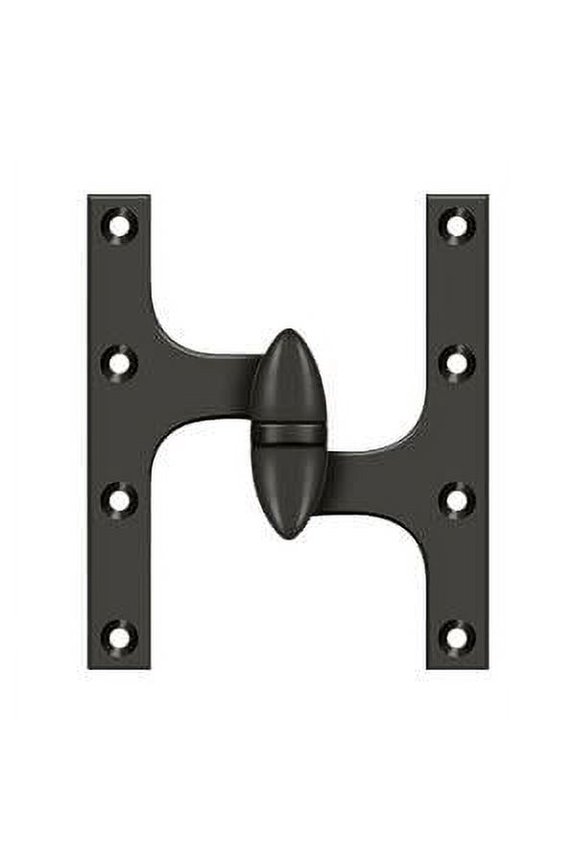 OK6050B10B-R Solid Brass 6" X 5" Right Hand Olive Knuckle Hinge - Bronze
