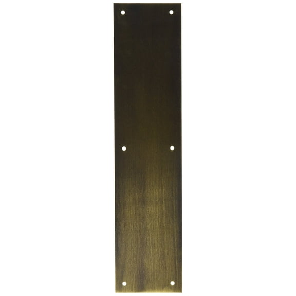 Deltana PP3515U5 3 1/2-Inch x 15-Inch Solid Brass Push Plate