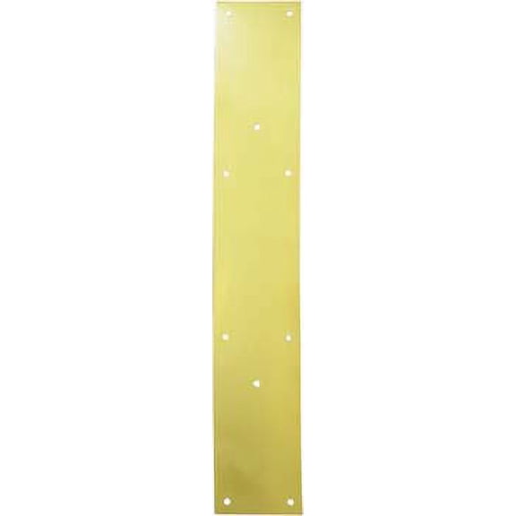 Deltana PPH3520CR003 Push Plate 20" for 10" Door Pull in PVD Polished Brass