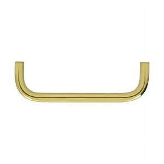 Deltana PW400U3 Wire Pull, 4" in Polished Brass
