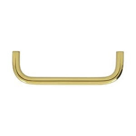 Deltana PW400U3 Wire Pull, 4" in Polished Brass