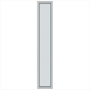 Deltana PP2281U26 Framed Push Plate, HD, 3 1/2" x 20" in Polished Chrome