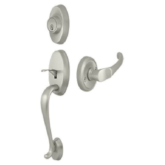 Deltana Prrhch Riversdale Keyed Entry Single Cylinder Handleset - Nickel