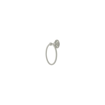 Deltana R2008-U15 6-1/2" Diameter R Series Traditional Towel Ring Satin Nickel