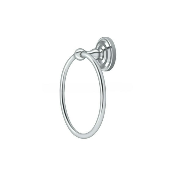 Deltana R2008-U26 R-Series Towel Ring, Bright Chrome - Solid Brass