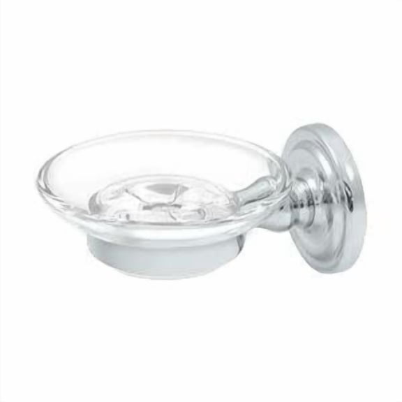 Deltana R2012 Solid Brass Wall Mount Soap Dish from The R Series, Chrome