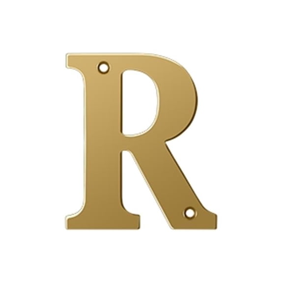 Deltana RL4R-CR003 4 in. Residential Letter R, Lifetime
