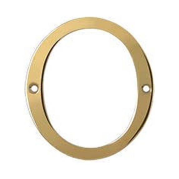 Deltana RN4-0 4" Numbers; Solid Brass; Lifetime Brass Finish