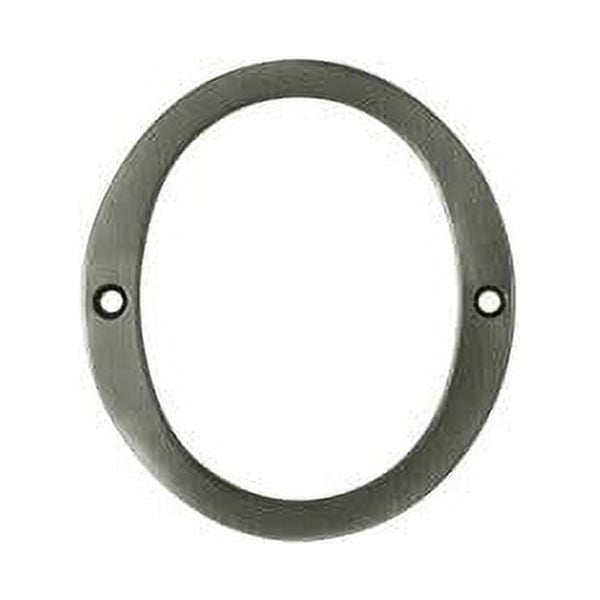 Deltana RN4-0U15A Solid Brass 4-Inch House Number 0 Board