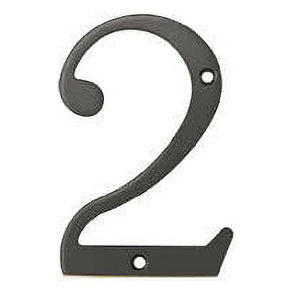 Deltana RN4-2U10B 4" Numbers; Solid Brass; Oil Rubbed Bronze Finish