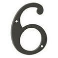 thumbnail image 1 of Deltana RN4-6U10B 4" Numbers; Solid Brass; Oil Rubbed Bronze Finish, 1 of 2