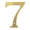 thumbnail image 1 of Deltana RN4-7 4" Numbers; Solid Brass; Lifetime Brass Finish, 1 of 2
