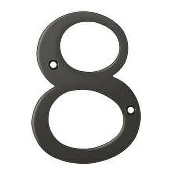 Deltana RN4-8U10B 4" Numbers; Solid Brass; Oil Rubbed Bronze Finish
