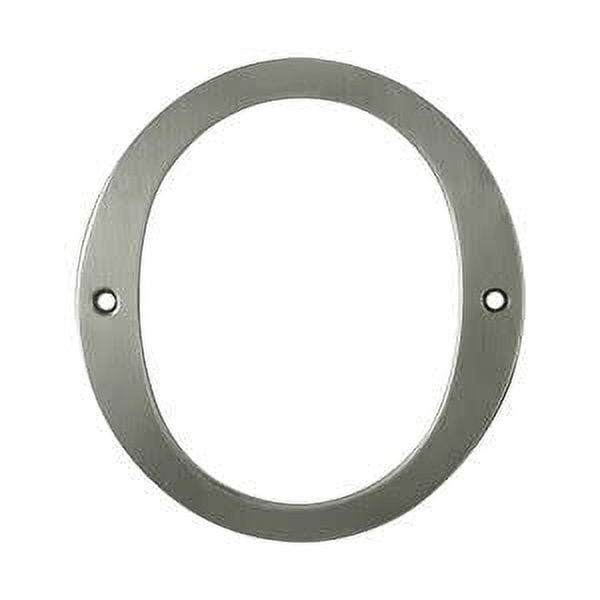 Deltana RN6-0U15A Solid Brass 6-Inch House Number 0 Board