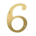 thumbnail image 1 of Deltana RN6-6 6" Numbers; Solid Brass; Lifetime Brass Finish, 1 of 2