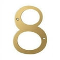 thumbnail image 1 of Deltana RN6-8 6" Numbers; Solid Brass; Lifetime Brass Finish, 1 of 2