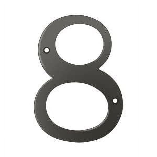 Deltana RN6-8U10B 6" Numbers; Solid Brass; Oil Rubbed Bronze Finish