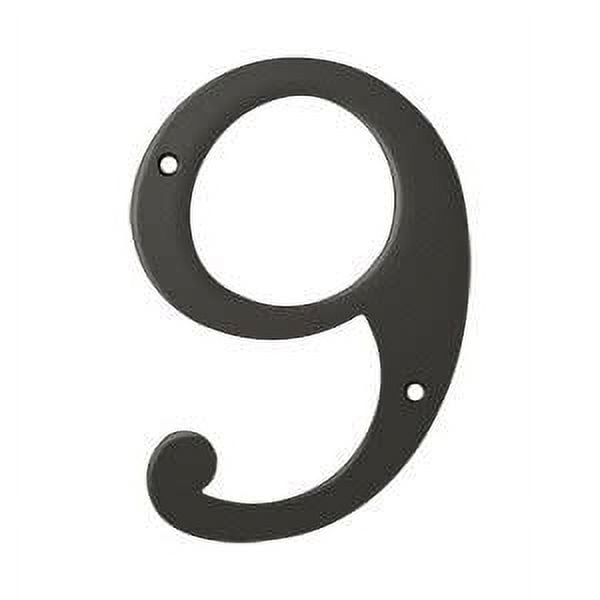 Deltana RN6-9U10B 6" Numbers; Solid Brass; Oil Rubbed Bronze Finish