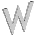thumbnail image 1 of Deltana RNB-WU32D 4" B Series Letter W with Risers - Stainless Steel, 1 of 1