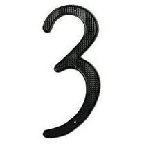 Deltana RNZ43 4 in. House Numbers- Black - Zinc