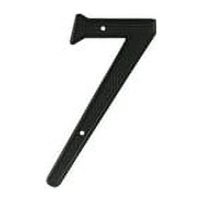Deltana RNZ47 4" Numbers; Zinc; Black Finish