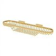 thumbnail image 1 of Deltana WBR1835CR003 18" Length Wall Mounted Rectangular Shower Basket Lifetime Polished Brass, 1 of 2