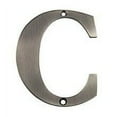 thumbnail image 1 of Deltana Rl4c 4" Solid Brass Traditional House Letter C - Nickel, 1 of 7