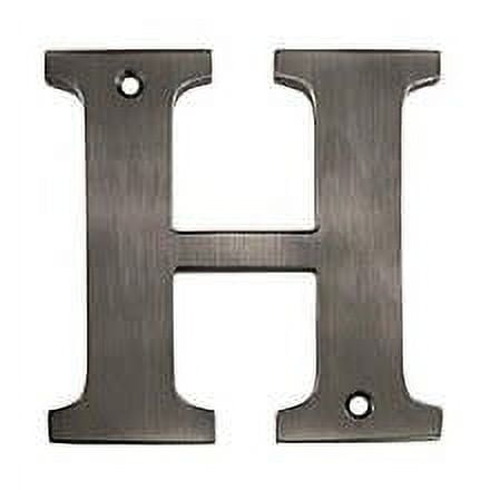 Deltana RL4H-15A 4" Height Residential House Letter Letter H Antique Nickel