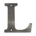thumbnail image 1 of Deltana RL4L-15A 4" Height Residential House Letter Letter L Antique Nickel, 1 of 3
